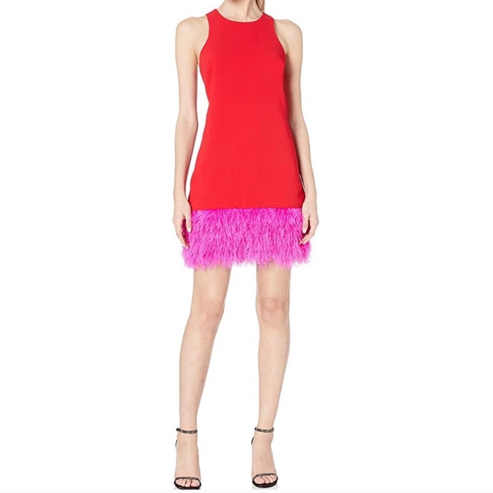 Trina Turk Berry Colorblock Shift Dress NWT